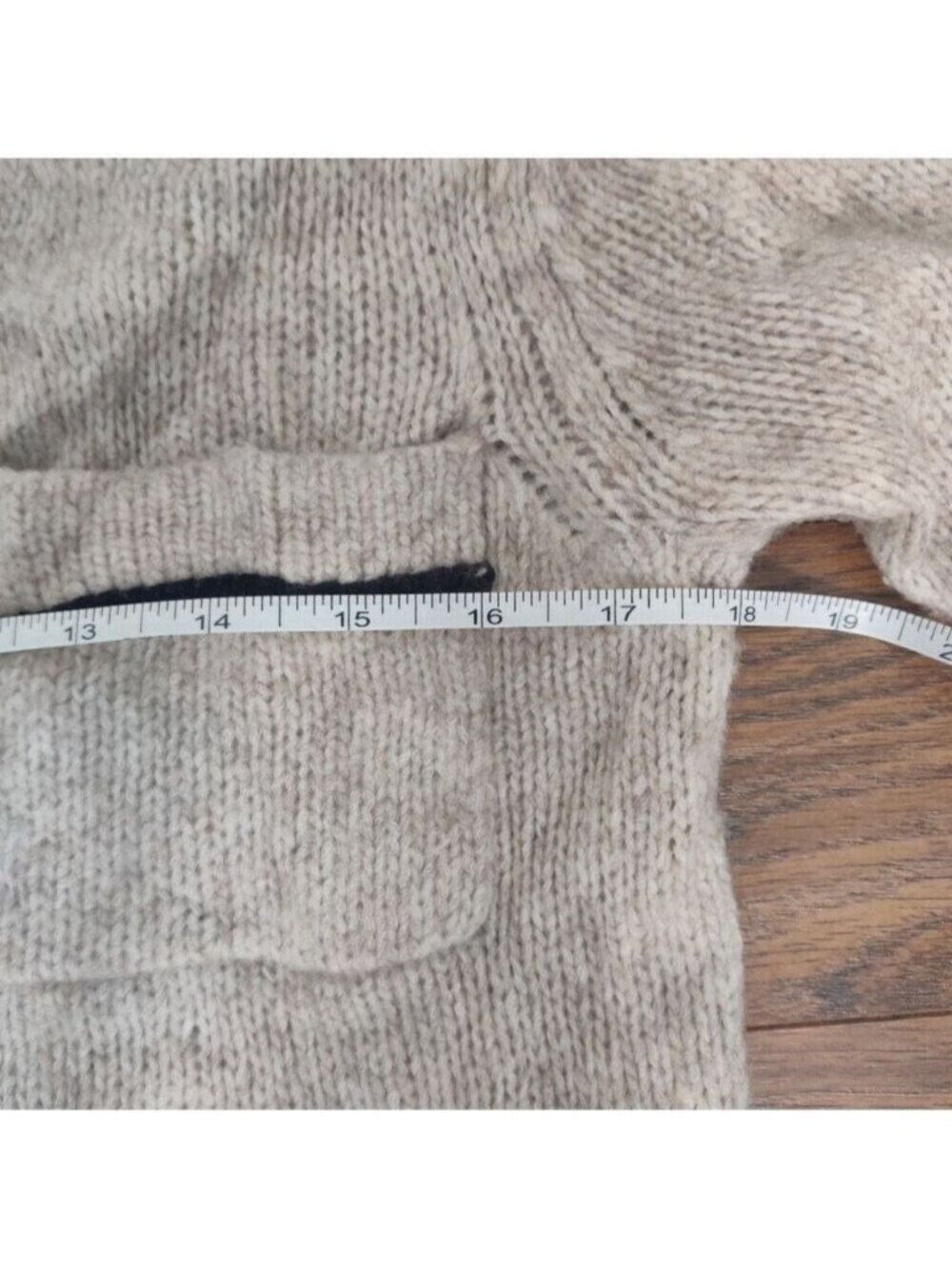 Theory Cream Wool Yak Blend Cardigan Black Trim Button Knit Sweater Small 0348 - Picture 7 of 8